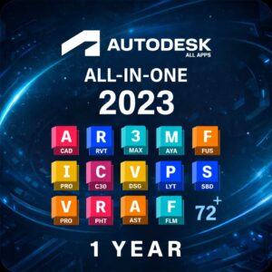 اشتراك أوتوديسك أوتوكاد ٢٠٢٣.كمبيوتر شخصي.جهاز واحد، سنة واحدة.مفتاح.عالمي